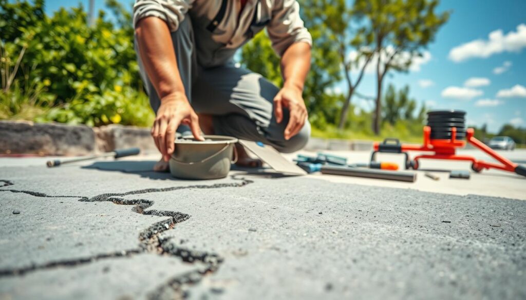 Czym uzupełnić ubytki w betonie na zewnątrz