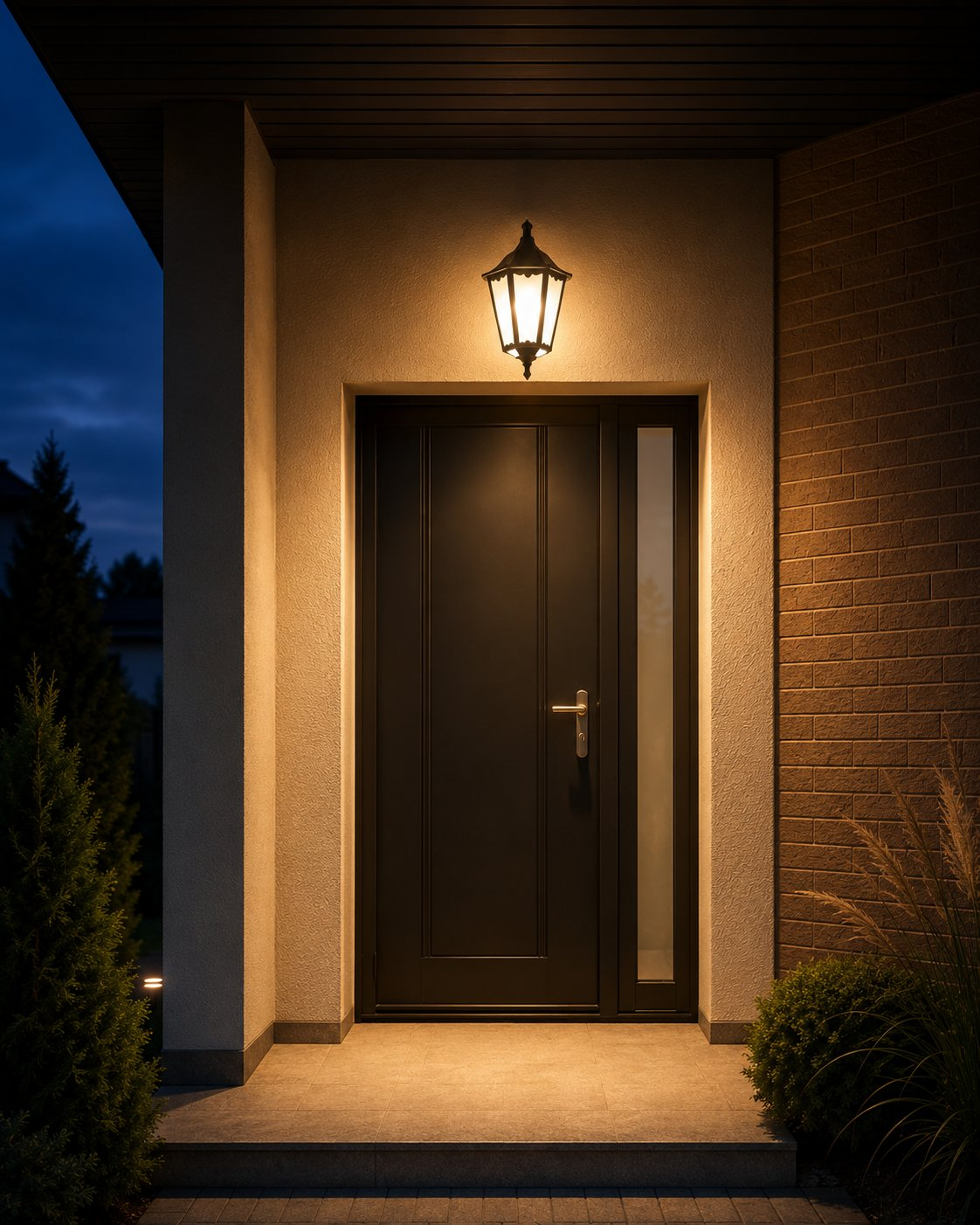 Lampa nad drzwi wejściowe — wisząca, kinkiet czy plafon?