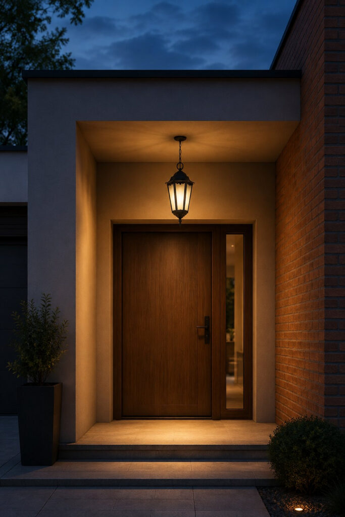 Lampa nad drzwi wejściowe — wisząca, kinkiet czy plafon?